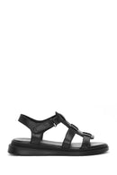 Women's Black Strappy Leather Sandals | Derimod Women's Black Strappy Leather Sandals | Derimod