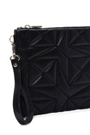 Women's Black Quilted Portfolio Bag | Derimod Women's Black Quilted Portfolio Bag | Derimod