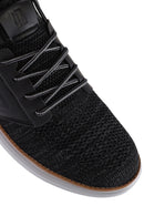 Men's Black Fabric Sneakers | Derimod Men's Black Fabric Sneakers | Derimod