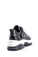 Kadın Yüksek Tabanlı Rugan Detaylı Sneaker | Derimod Kadın Yüksek Tabanlı Rugan Detaylı Sneaker | Derimod