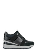 Geox Kadın Siyah Dolgu Topuk Zosma Sneaker | Derimod Geox Kadın Siyah Dolgu Topuk Zosma Sneaker | Derimod