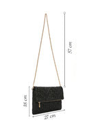 Women's Black Long Chain Strap Clutch Bag | Derimod Women's Black Long Chain Strap Clutch Bag | Derimod