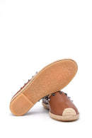 Kadın Taş Detaylı Deri Espadril | Derimod Kadın Taş Detaylı Deri Espadril | Derimod