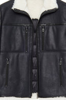 Zermatt Men's Black Teddy Coat | Derimod Zermatt Men's Black Teddy Coat | Derimod