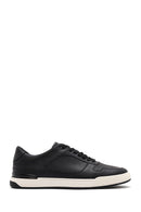 Men's Black Lace-up Leather Sneaker | Derimod Men's Black Lace-up Leather Sneaker | Derimod