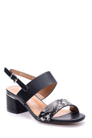 Kadın Kroko Detaylı Topuklu Ayakkabı | Derimod Kadın Kroko Detaylı Topuklu Ayakkabı | Derimod