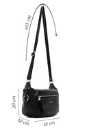 Women's Black Long Strap Crossbody Bag | Derimod Women's Black Long Strap Crossbody Bag | Derimod