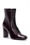 Women's Heeled Patent Leather Boots | Derimod Women's Heeled Patent Leather Boots | Derimod
