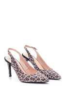 Kadın Leopar Desenli Topuklu Ayakkabı | Derimod Kadın Leopar Desenli Topuklu Ayakkabı | Derimod