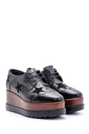 Women's Star Patterned Wedge Heeled Shoes | Derimod Women's Star Patterned Wedge Heeled Shoes | Derimod