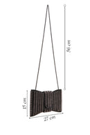 Women's Black Long Strap Stone Mini Evening Box Clutch Bag | Derimod Women's Black Long Strap Stone Mini Evening Box Clutch Bag | Derimod