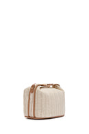 Women's Cream Long Strap Straw Handle Bag | Derimod Women's Cream Long Strap Straw Handle Bag | Derimod