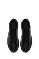 Male Black Lace-up Leather Sneaker | Derimod Male Black Lace-up Leather Sneaker | Derimod