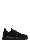 Erkek Kahverengi Bağcıklı Süet Deri Sneaker | Derimod Erkek Kahverengi Bağcıklı Süet Deri Sneaker | Derimod