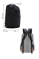 D-Pack Unisex Black Technological Fabric Hardcase Backpack | Derimod D-Pack Unisex Black Technological Fabric Hardcase Backpack | Derimod