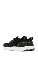 Derimod Zero Men's Black Lace-Up Thick Soled Fabric Sneaker | Derimod Derimod Zero Men's Black Lace-Up Thick Soled Fabric Sneaker | Derimod