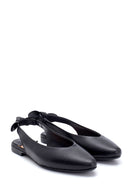 Women's Leather Bow Detailed Ballerinas | Derimod Women's Leather Bow Detailed Ballerinas | Derimod