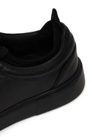 Male Black Lace-up Leather Sneaker | Derimod Male Black Lace-up Leather Sneaker | Derimod