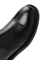 Women's Black Zippered Leather Boots | Derimod Women's Black Zippered Leather Boots | Derimod