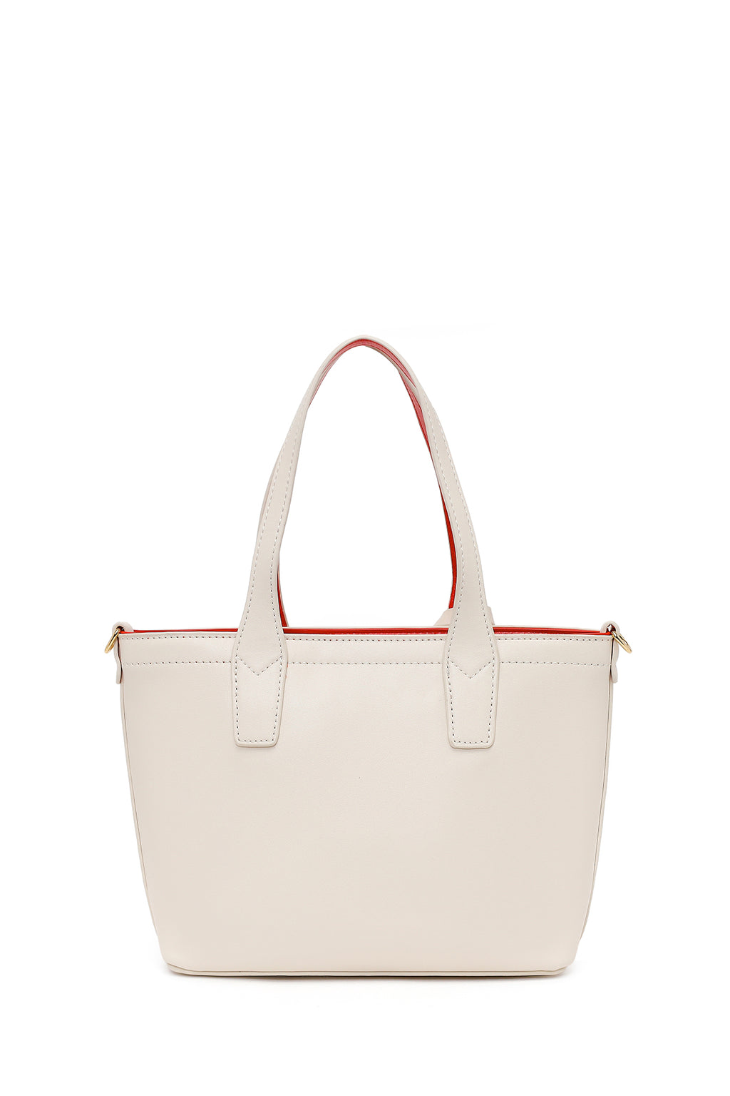 Kadın Beyaz Uzun Askılı Desenli Kol Çantası