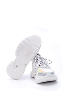 Kadın Gümüş Detaylı Sneaker | Derimod Kadın Gümüş Detaylı Sneaker | Derimod