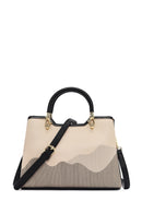 Women's Black Long Strap Printed Shoulder Bag | Derimod Women's Black Long Strap Printed Shoulder Bag | Derimod