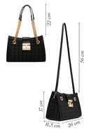 Women's Black Long Strap Printed Shoulder Bag | Derimod Women's Black Long Strap Printed Shoulder Bag | Derimod
