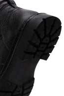 Men's Black Lace-Up Leather Casual Boots | Derimod Men's Black Lace-Up Leather Casual Boots | Derimod