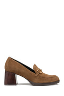 Geox Kadın Taba Walk Pleasure Toka Detaylı Süet Deri Topuklu Ayakkabı | Derimod Geox Kadın Taba Walk Pleasure Toka Detaylı Süet Deri Topuklu Ayakkabı | Derimod