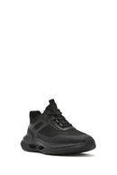 Men's Black Thick Sole Lace Up Fabric Sneaker | Derimod Men's Black Thick Sole Lace Up Fabric Sneaker | Derimod