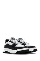 Men's White Leather Thick Soled Sneaker | Derimod Men's White Leather Thick Soled Sneaker | Derimod