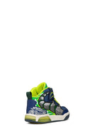 Geox Boy Navy Blue J Cow Boy Banded Ankle Sneakers | Derimod Geox Boy Navy Blue J Cow Boy Banded Ankle Sneakers | Derimod