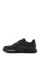 Men's Black Lace-up Leather Sneaker | Derimod Men's Black Lace-up Leather Sneaker | Derimod