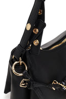 Woman Black Charmed Shoulder Bag | Derimod Woman Black Charmed Shoulder Bag | Derimod