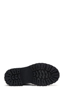 Women's Black Zippered Leather Boots | Derimod Women's Black Zippered Leather Boots | Derimod