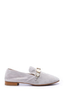Women's Stone Suede Loafer | Derimod Women's Stone Suede Loafer | Derimod