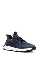 Derimod Zero Erkek Mavi Bağcıklı Kalın Tabanlı Kumaş Sneaker | Derimod Derimod Zero Erkek Mavi Bağcıklı Kalın Tabanlı Kumaş Sneaker | Derimod