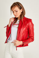 Sugar Kadın Deri Ceket | Derimod Sugar Kadın Deri Ceket | Derimod