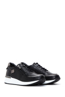 Kadın Siyah Deri Sneaker | Derimod Kadın Siyah Deri Sneaker | Derimod