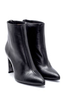 Women's Leather Heel Detailed Boots | Derimod Women's Leather Heel Detailed Boots | Derimod