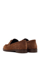 Woman Walnut Buckled Suede Masculine Loafer | Derimod Woman Walnut Buckled Suede Masculine Loafer | Derimod
