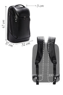D-Pack Unisex Black Technological Leather Backpack | Derimod D-Pack Unisex Black Technological Leather Backpack | Derimod