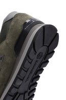 Hammer Jack Men's Khaki Peru Suede Leather Sneaker | Derimod Hammer Jack Men's Khaki Peru Suede Leather Sneaker | Derimod