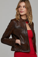 Sara Kadın Deri Ceket | Derimod Sara Kadın Deri Ceket | Derimod