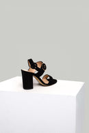 Thick Heeled Suede Leather Women's Slippers | Derimod Thick Heeled Suede Leather Women's Slippers | Derimod