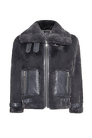 Kitzbuhel Women's Gray Teddy Coat | Derimod Kitzbuhel Women's Gray Teddy Coat | Derimod