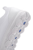 Geox Women's White Spherica Lace-Up Leather Sneaker | Derimod Geox Women's White Spherica Lace-Up Leather Sneaker | Derimod