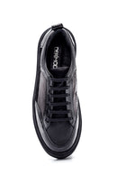 Kadın Deri Yılan Desenli Sneaker | Derimod Kadın Deri Yılan Desenli Sneaker | Derimod