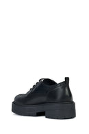 Geox Women's Black Spherica Ec7 Lace-Up Leather Masculine Shoes | Derimod Geox Women's Black Spherica Ec7 Lace-Up Leather Masculine Shoes | Derimod