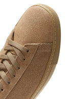 Erkek Bej Deri Süet Sneaker | Derimod Erkek Bej Deri Süet Sneaker | Derimod